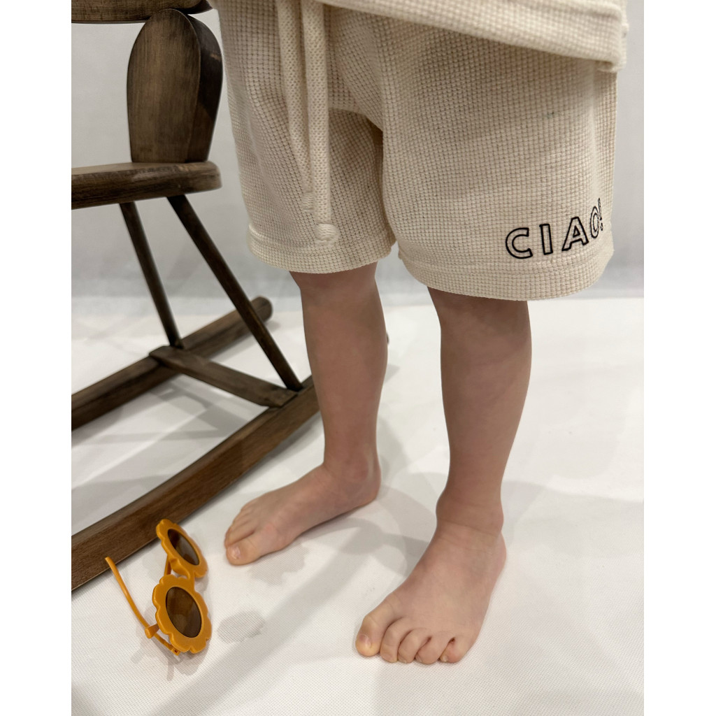 Szorty wafelek lniany CIAO