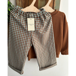 Kuloty bawełniane w krateczke